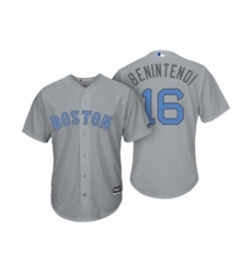 Women's Boston Red Sox #16 Andrew Benintendi Gray 2017 Fathers Day Cool Base Jersey
