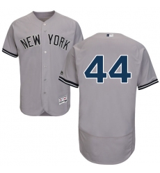 Men's Majestic New York Yankees #44 Reggie Jackson Grey Road Flex Base Authentic Collection MLB Jersey