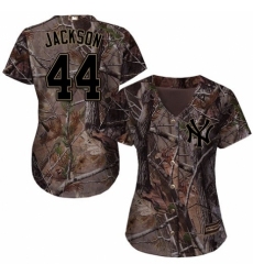 Women's Majestic New York Yankees #44 Reggie Jackson Authentic Camo Realtree Collection Flex Base MLB Jersey