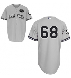 Men's Majestic New York Yankees #68 Dellin Betances Authentic Grey GMS 
