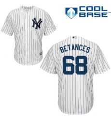 Men's Majestic New York Yankees #68 Dellin Betances Replica White Home MLB Jersey