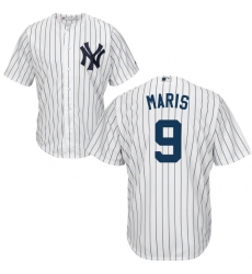 Youth Majestic New York Yankees #9 Roger Maris Authentic White Home MLB Jersey