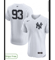 Men's New York Yankees #93 Nike White Home Limited Player Jersey