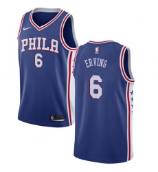 Women's Nike Philadelphia 76ers #6 Julius Erving Swingman Blue Road NBA Jersey - Icon Edition