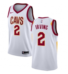 Men's Nike Cleveland Cavaliers #2 Kyrie Irving Authentic White Home NBA Jersey - Association Edition