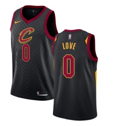 Men's Nike Cleveland Cavaliers #0 Kevin Love Authentic Black Alternate NBA Jersey Statement Edition