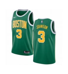 Men's Nike Boston Celtics #3 Dennis Johnson Green Swingman Jersey - Earned Edition