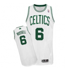 Youth Adidas Boston Celtics #6 Bill Russell Authentic White Home NBA Jersey