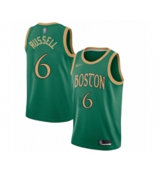 Youth Boston Celtics #6 Bill Russell Swingman Green Basketball Jersey - 2019 20 City Edition