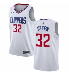 Men's Nike Los Angeles Clippers #32 Blake Griffin Swingman White NBA Jersey - Association Edition