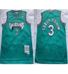 Memphis Grizzlies #3 Shareef Abdur-Rahim 1996-97 Green Hardwood Classics Soul Swingman Throwback Jersey