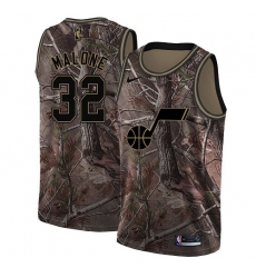 Men's Nike Utah Jazz #32 Karl Malone Swingman Camo Realtree Collection NBA Jersey
