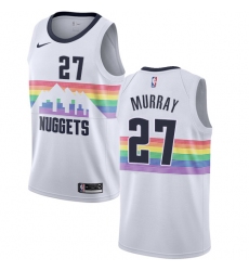Women's Nike Denver Nuggets #27 Jamal Murray Swingman White NBA Jersey - City Edition
