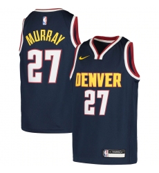 Youth Denver Nuggets #27 Jamal Murray Nike Navy 2020-21 Swingman Jersey