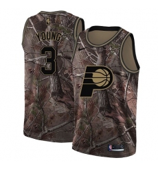 Youth Nike Indiana Pacers #3 Joe Young Swingman Camo Realtree Collection NBA Jersey