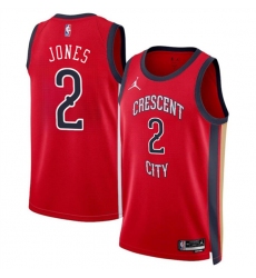 Men's New Orleans Pelicans #2 Herb Jones Red 2024 Statement Edition Stitched Basketball Jersey