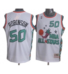 Men's Mitchell and Ness San Antonio Spurs #50 David Robinson Swingman White 1996 All Star Throwback NBA Jersey