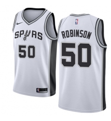 Men's Nike San Antonio Spurs #50 David Robinson Authentic White Home NBA Jersey - Association Edition