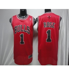 Revolution 30 Bulls #1 Derrick Rose Red Stitched NBA Jerseyey