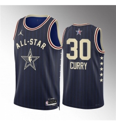 Men's 2024 All-Star #30 Stephen Curry Navy Stitched Basketball Jersey