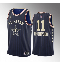 Men's 2024 All-Star #11 Klay Thompson Navy Stitched Basketball Jersey