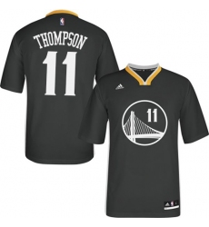 Youth Adidas Golden State Warriors #11 Klay Thompson Authentic Black Alternate NBA Jersey