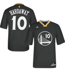 Men's Adidas Golden State Warriors #10 Tim Hardaway Authentic Black Alternate NBA Jersey