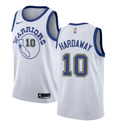 Youth Nike Golden State Warriors #10 Tim Hardaway Authentic White Hardwood Classics NBA Jersey