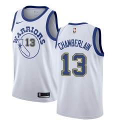 Women's Nike Golden State Warriors #13 Wilt Chamberlain Swingman White Hardwood Classics NBA Jersey