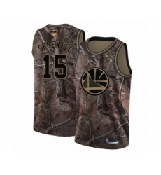 Women's Golden State Warriors #15 Latrell Sprewell Swingman Camo Realtree Collection Basketball 2019 Basketball Finals Bound Jersey