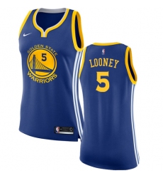 Women's Nike Golden State Warriors #5 Kevon Looney Authentic Royal Blue Road NBA Jersey - Icon Edition