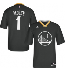 Women's Adidas Golden State Warriors #1 JaVale McGee Authentic Black Alternate NBA Jersey