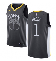 Youth Nike Golden State Warriors #1 JaVale McGee Swingman Black Alternate NBA Jersey - Statement Edition