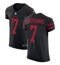 Men's Nike San Francisco 49ers #7 Colin Kaepernick Black Alternate Vapor Untouchable Elite Player NFL Jersey