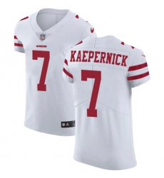 Men's Nike San Francisco 49ers #7 Colin Kaepernick White Vapor Untouchable Elite Player NFL Jersey