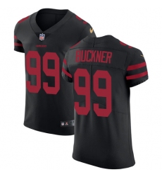 Men's Nike San Francisco 49ers #99 DeForest Buckner Black Alternate Vapor Untouchable Elite Player NFL Jersey