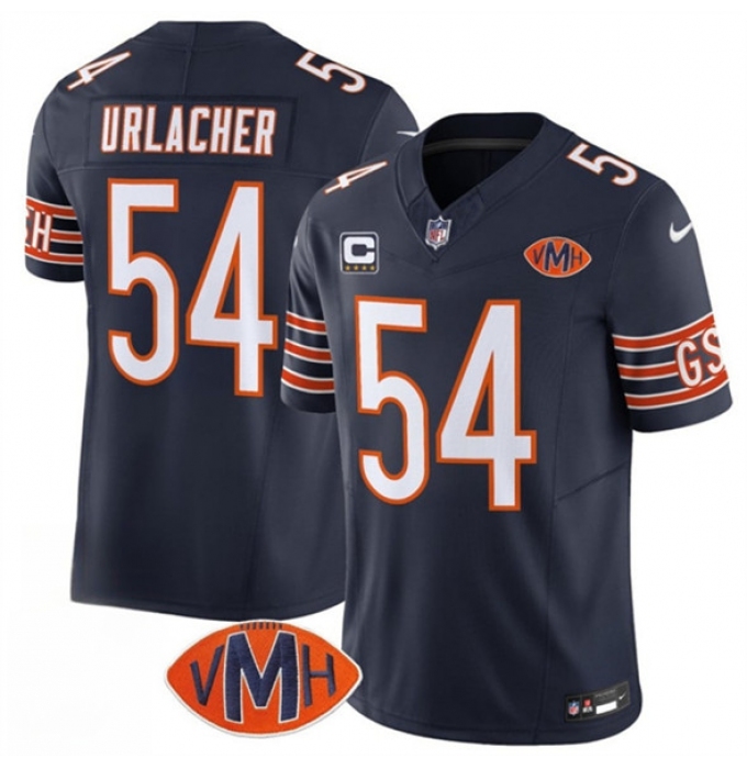 Men's Chicago Bears #54 Brian Urlacher Navy 2025 F.U.S.E. With 4-Star C VMH Vapor Untouchable Limited Football Stitched Jersey