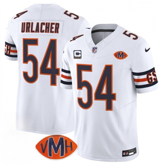 Men's Chicago Bears #54 Brian Urlacher White 2025 F.U.S.E. With 4-Star VMH Vapor Untouchable Limited Football Stitched Jersey