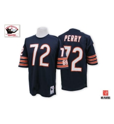 Mitchell and Ness Chicago Bears #72 William Perry Blue Team Color Authentic Throwback NFL Jersey
