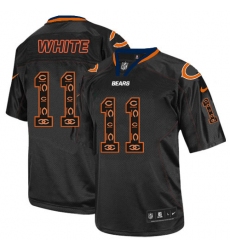Men's Nike Chicago Bears #11 Kevin White Elite New Lights Out Black NFL Jersey