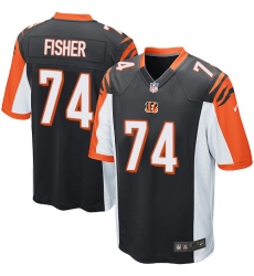 Youth Nike Cincinnati Bengals #74 Jake Fisher Game Black Team Color NFL Jersey