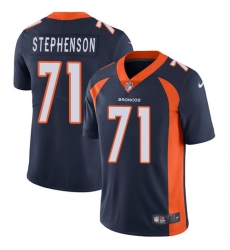 Men's Nike Denver Broncos #71 Donald Stephenson Navy Blue Alternate Vapor Untouchable Limited Player NFL Jersey