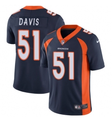 Youth Nike Denver Broncos #51 Todd Davis Elite Navy Blue Alternate NFL Jersey
