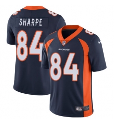 Youth Nike Denver Broncos #84 Shannon Sharpe Navy Blue Alternate Vapor Untouchable Limited Player NFL Jersey