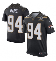 Men's Nike Denver Broncos #94 DeMarcus Ware Elite Black Team Irvin 2016 Pro Bowl NFL Jersey