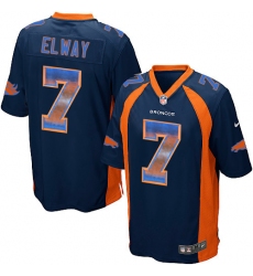 Youth Nike Denver Broncos #7 John Elway Limited Navy Blue Strobe NFL Jersey Youth Nike Denver Broncos #7 John Elway Limited Navy Blue Strobe NFL Jersey