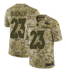 Youth Nike Denver Broncos #23 Devontae Booker Limited Camo 2018 Salute to Service NFL Jersey