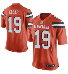 Men's Nike Cleveland Browns #19 Bernie Kosar Game Orange Alternate NFL Jersey