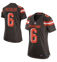 Women's Nike Cleveland Browns #6 Cody Kessler Game Brown Team Color NFL Jersey