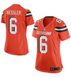 Women's Nike Cleveland Browns #6 Cody Kessler Game Orange Alternate NFL Jersey